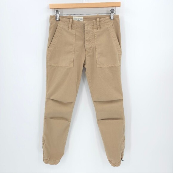 Nili Lotan Womens Crop French Military Pants Desert Sand Quiet Luxury Size 00 - Picture 1 of 15